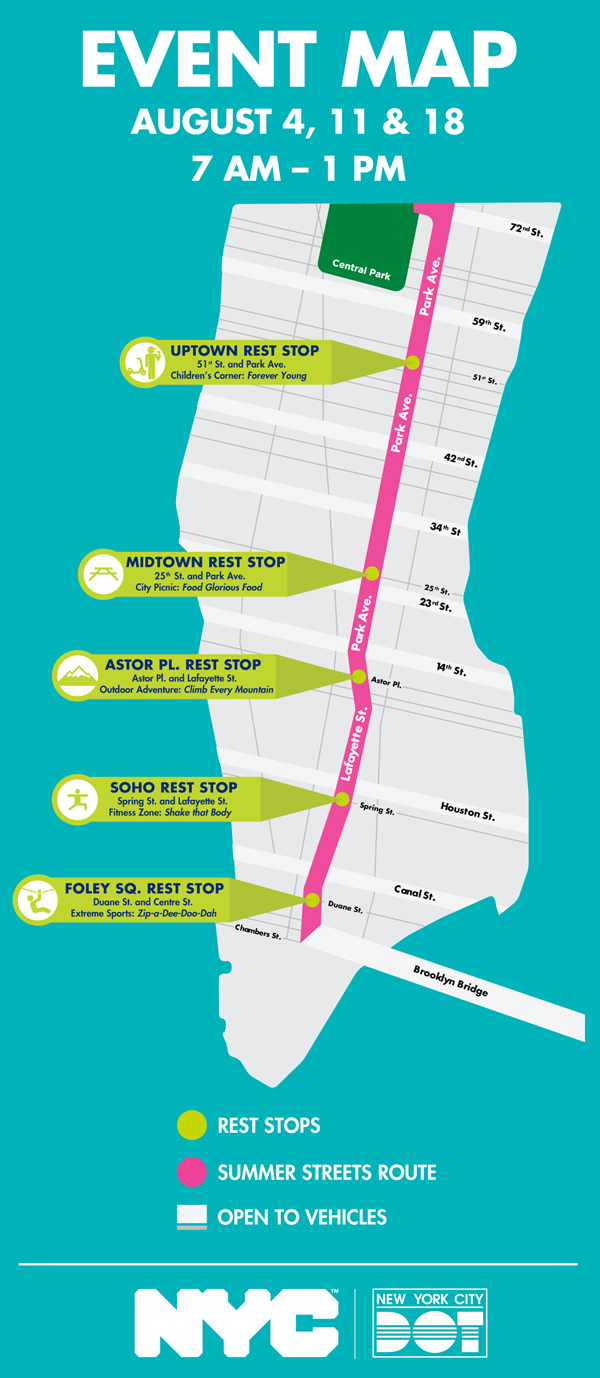  summer streets nyc map